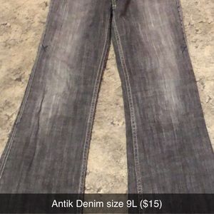 Grey denim jeans size 9